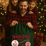 CUSTOM SANTA SACK NORTH POLE