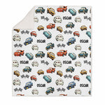 CUTE CARS SHERPA BLANKETS