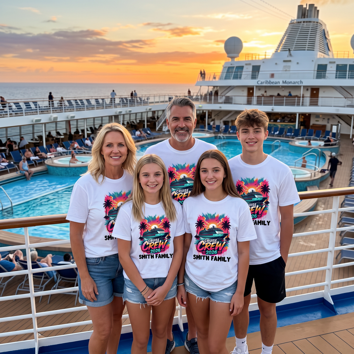 Cruise Crew 2026 Personalized T-Shirt