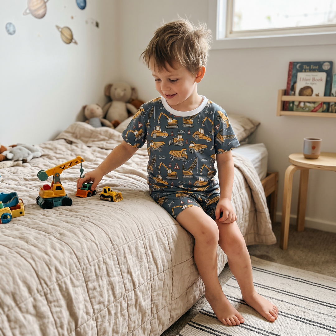 Personalised Kids Pyjamas - Short Sleeve