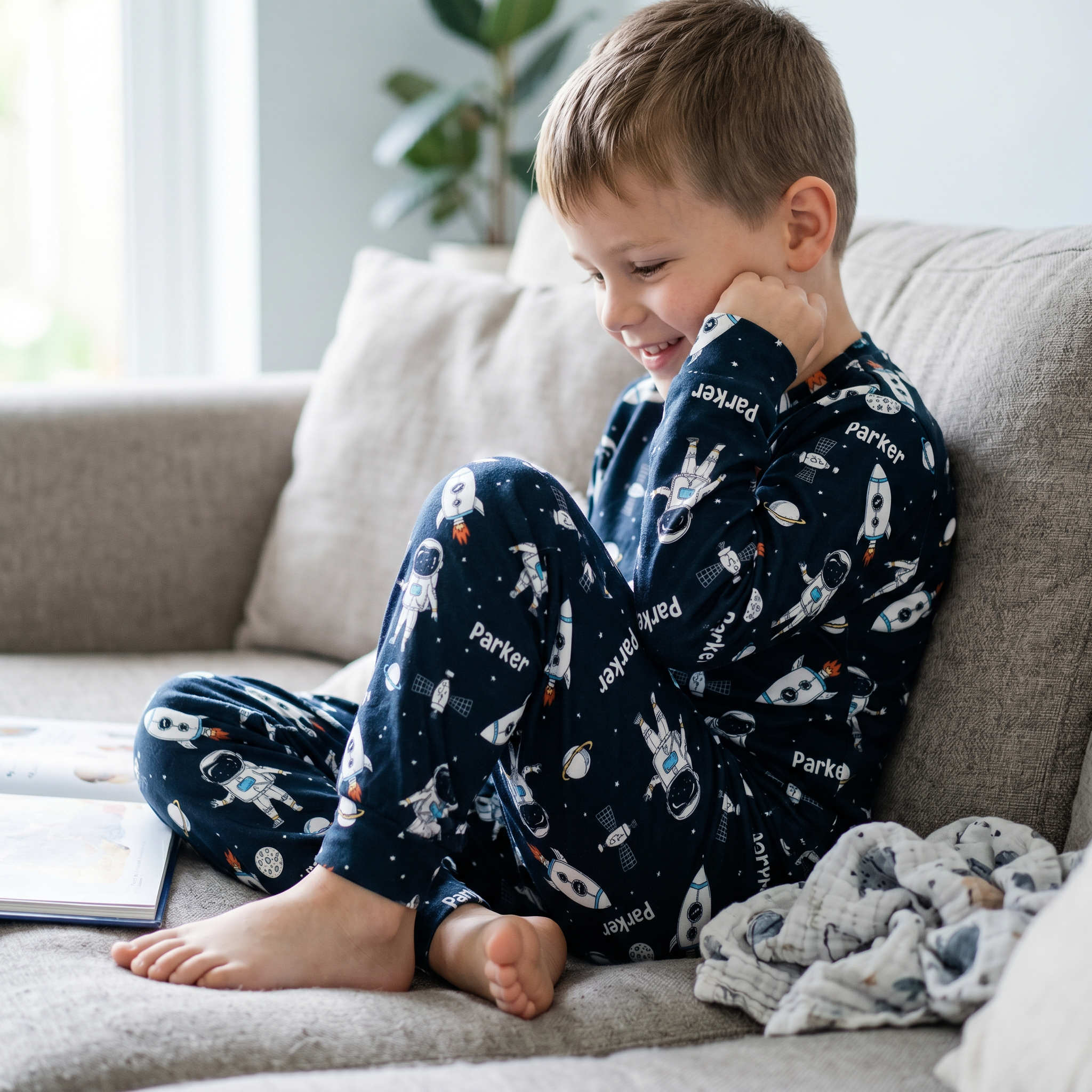 Personalised Kids Long Sleeve Pyjamas