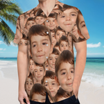 Custom Face personalised Hawaiian shirt for holidays and parties - The Custom Co