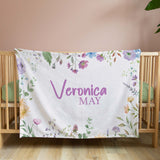 Personalised Floral Blanket