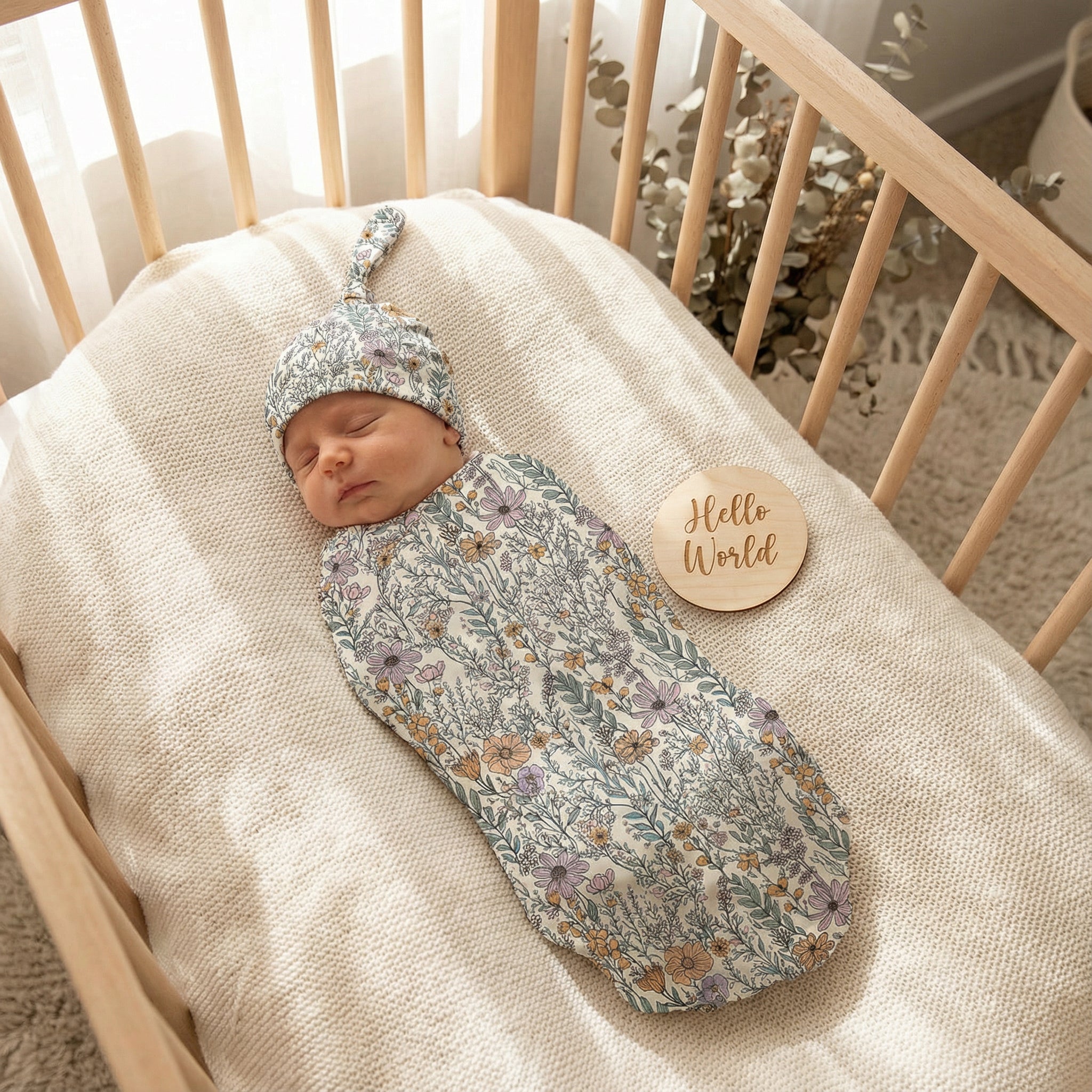 Wildflower Swaddle Set (Non-Personalised)