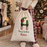 Elf Alphabet Santa Sack
