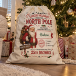 Personalised Santa special delivery Christmas sack, one for every child in the family - The Custom Co