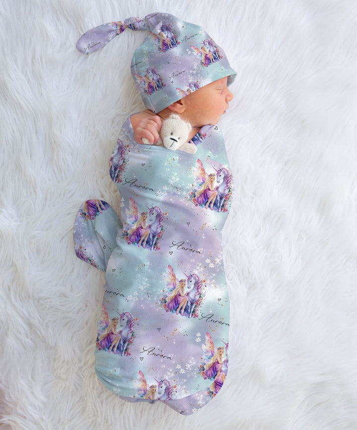 FAIRIES &amp; UNICORNS SWADDLE