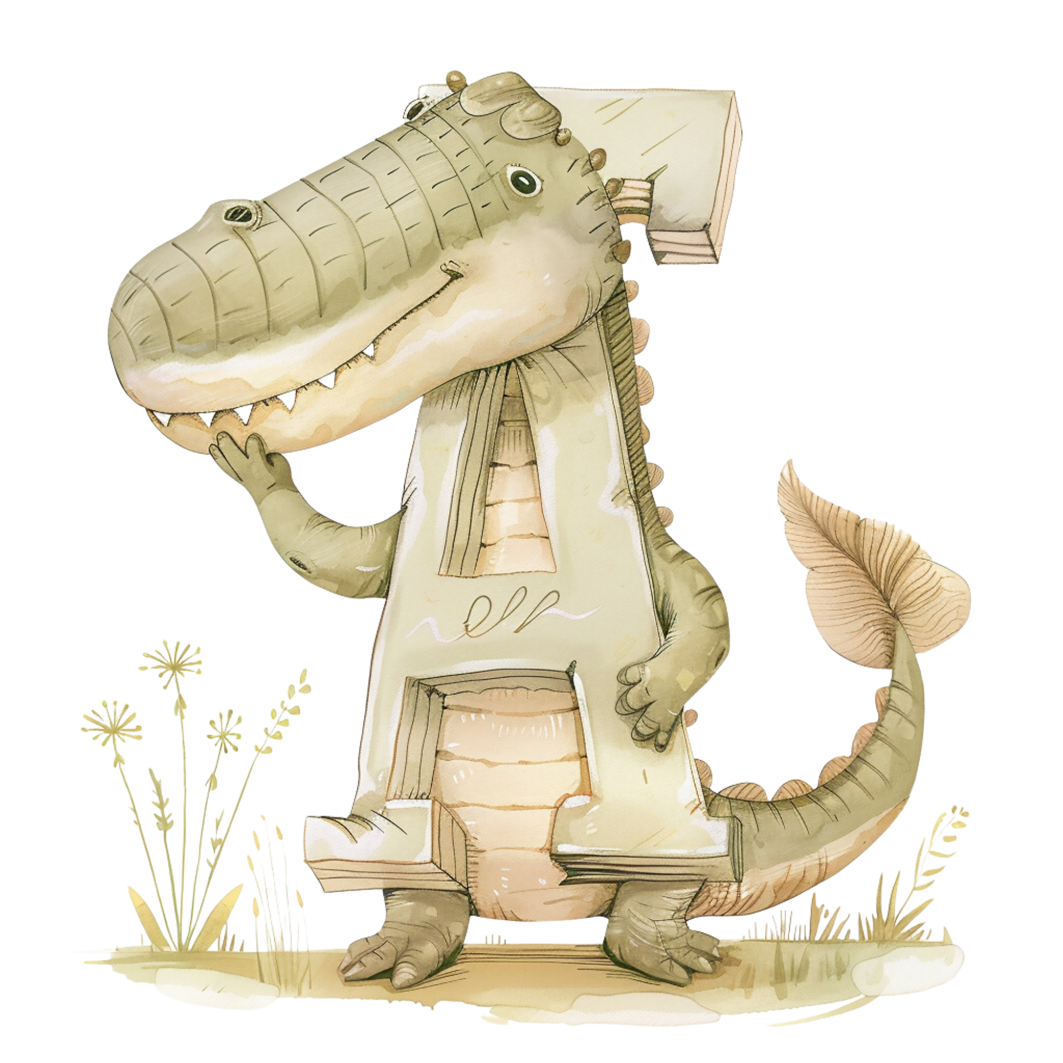 Alphabet Animal Toy Basket
