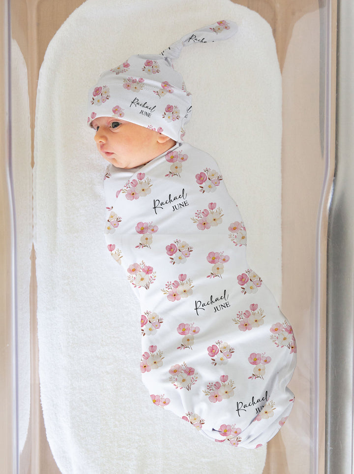 Custom Swaddle Wrap &amp; Beanie
