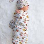 floral baby swaddle