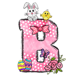 Easter Bow Initial Enamel Mug