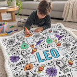 Halloween Colouring Blanket