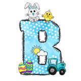 Easter Cars Initial Enamel Mug