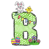 Easter Parade Initial Enamel Mug