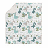 DINOSAUR KIDS SHERPA BLANKET