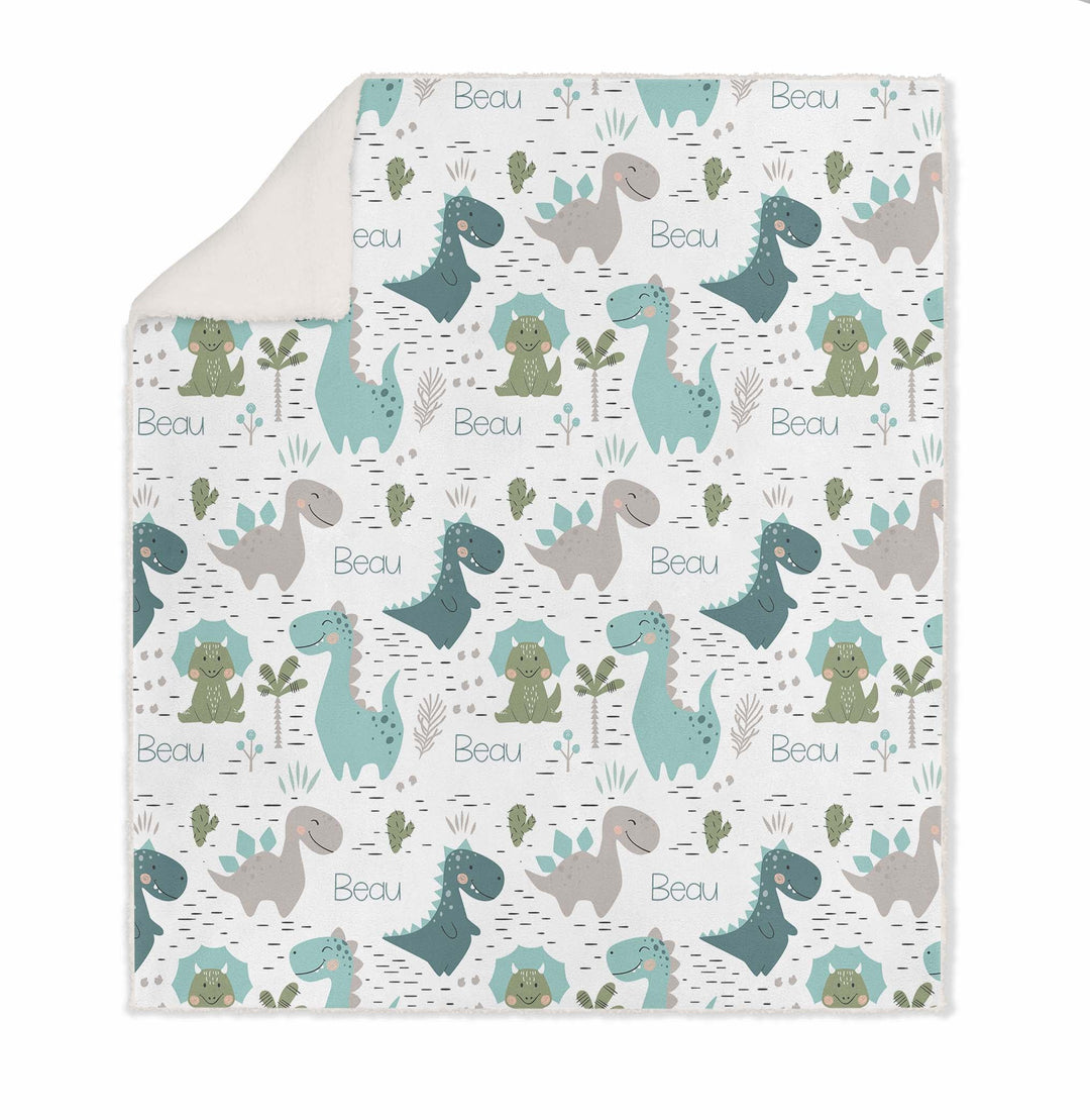 DINOSAUR KIDS SHERPA BLANKET