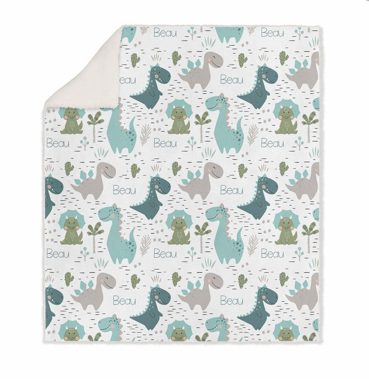 DINOSAUR KIDS SHERPA BLANKET
