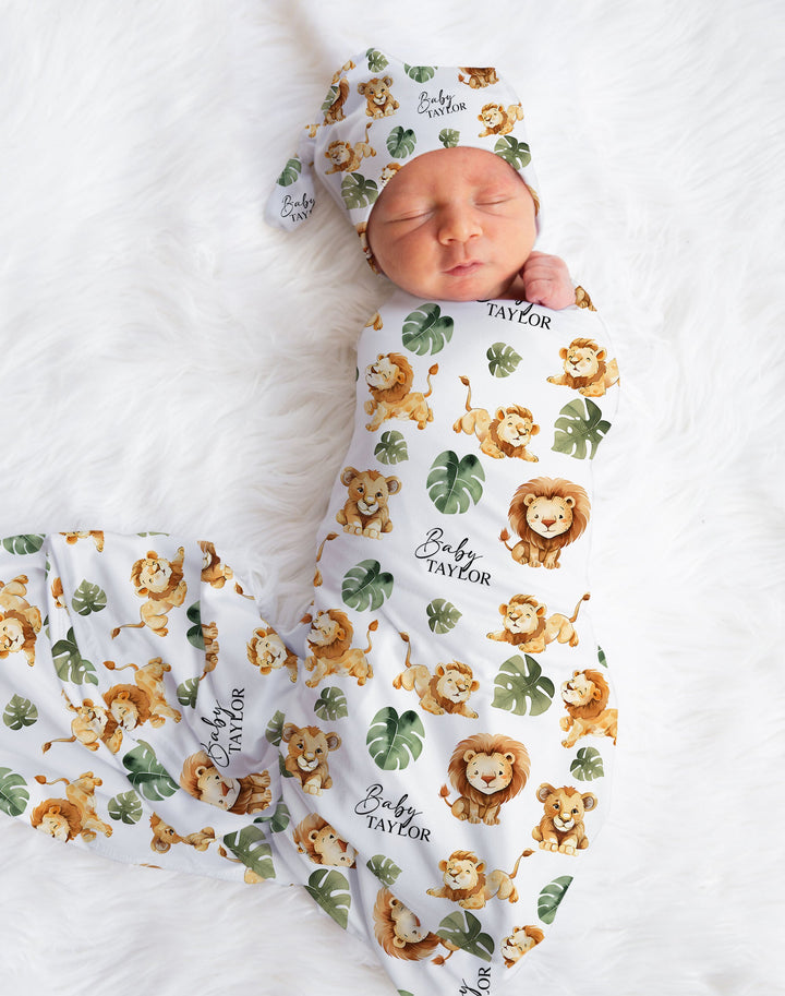 Custom Swaddle Wrap &amp; Beanie