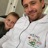Personalised Kids Drawing Hoodie for Dad