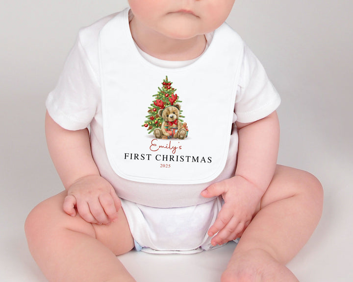 Christmas Bear Bib