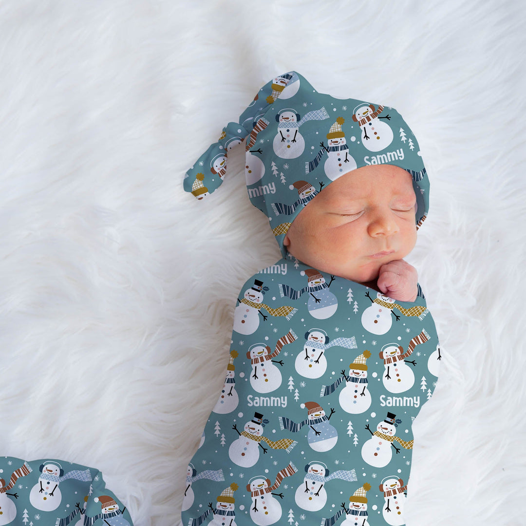 Christmas Swaddle Wrap &amp; Beanie