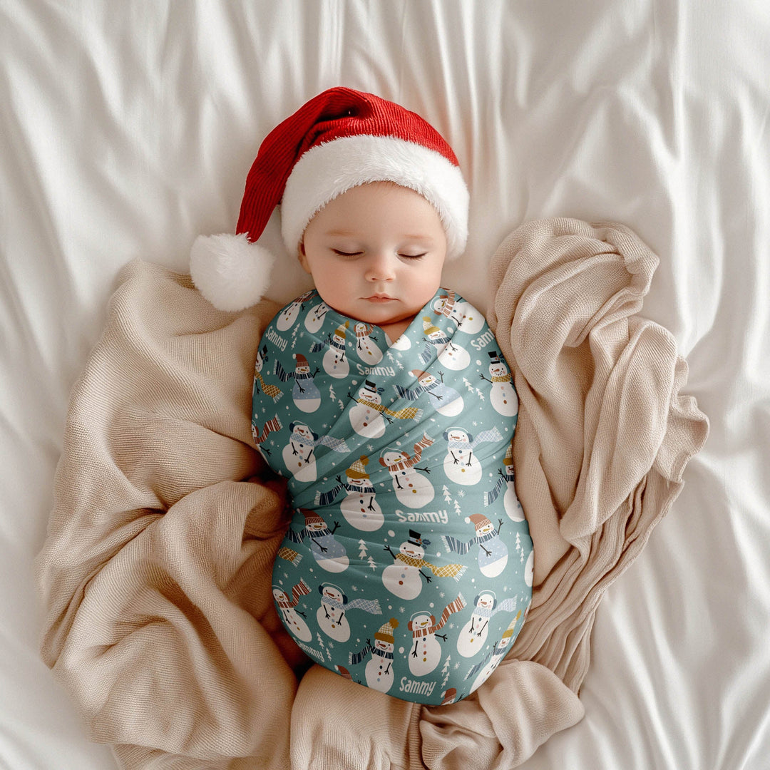 Christmas Swaddle Wrap &amp; Beanie