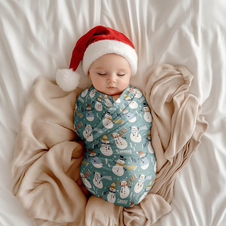 Christmas Swaddle Wrap &amp; Beanie