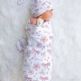 Personalised Swaddle & Beanie Set