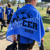 Soccer Team Personalized Towel