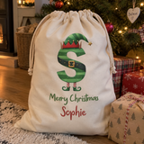 Elf Alphabet Santa Sack