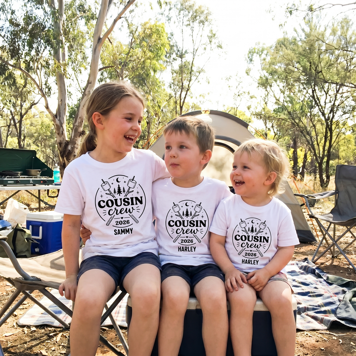 Personalised Cousin Crew Family T-Shirt