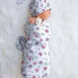 floral baby swaddle