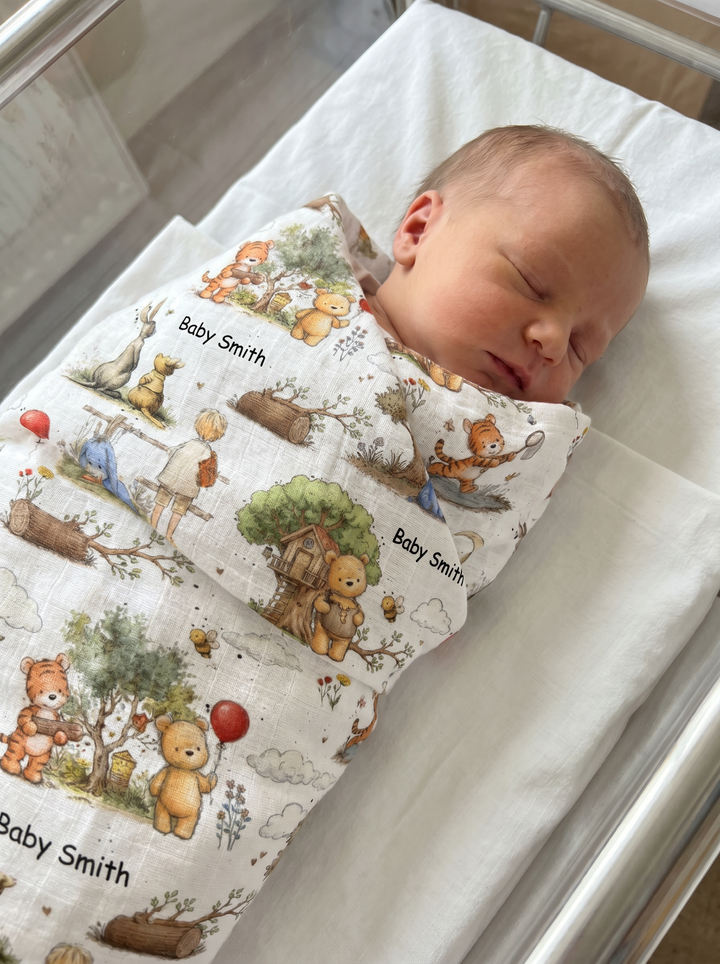 Personalised Muslin Swaddle Wrap