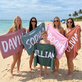 Solid Colour Personalized Kids Beach Towel