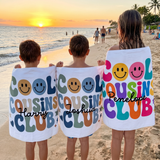 Personalized Cool Cousins Club Beach Towel