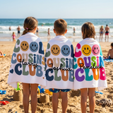 Personalized Cool Cousins Club Beach Towel