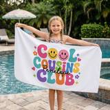 Personalized Cool Cousins Club Beach Towel