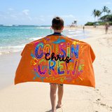 Cousin Crew Pop Art Personalized Towel