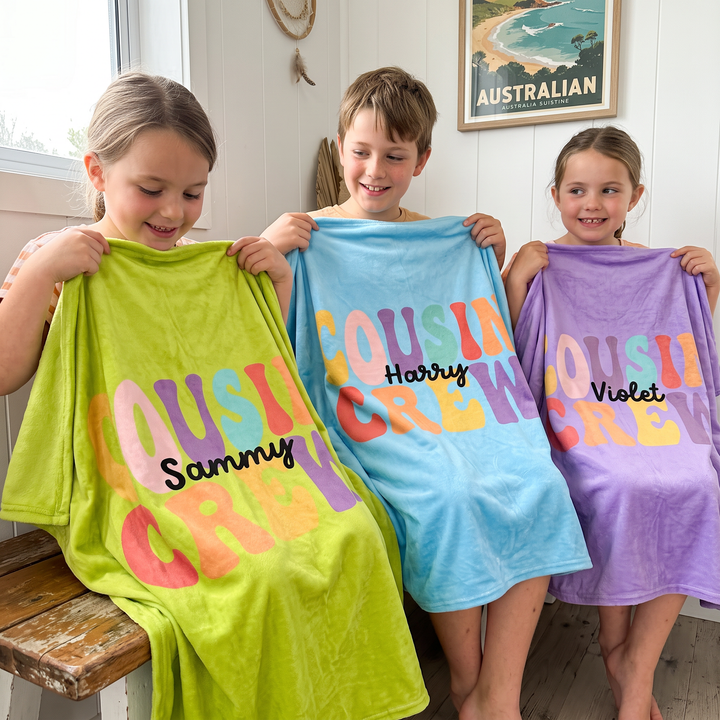 Cousin Crew Personalized Blanket