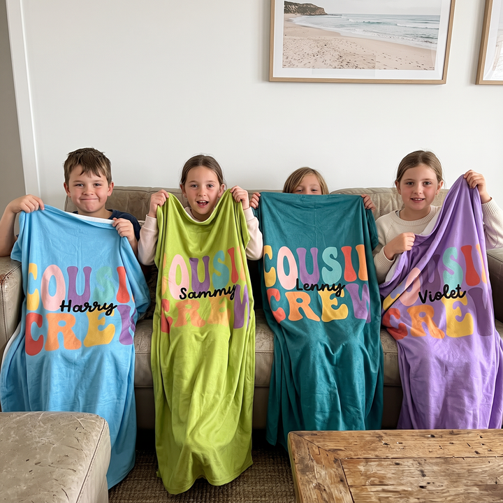 Cousin Crew Personalized Blanket