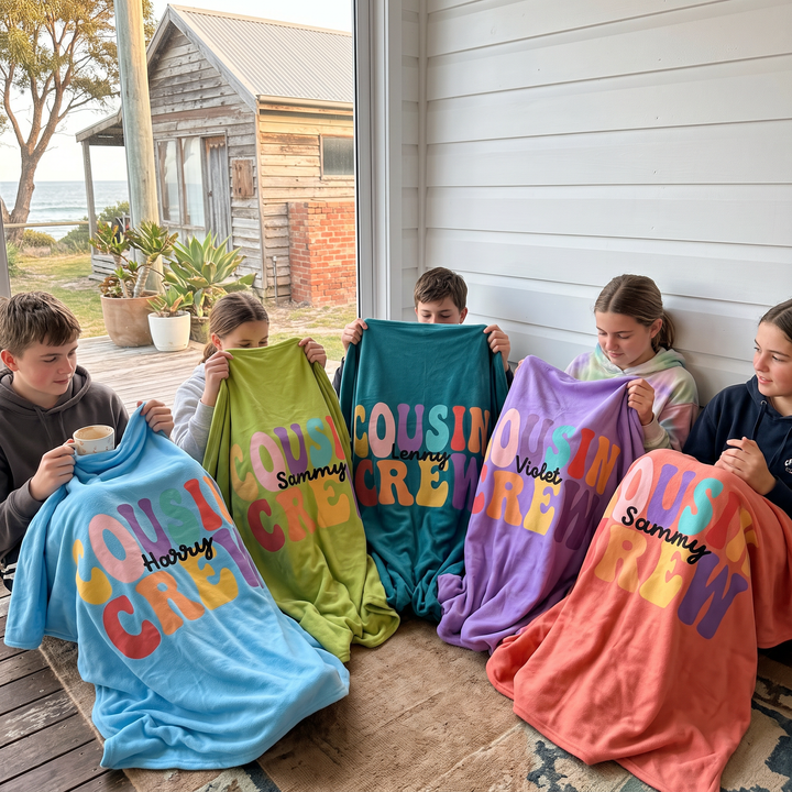 Cousin Crew Personalized Blanket