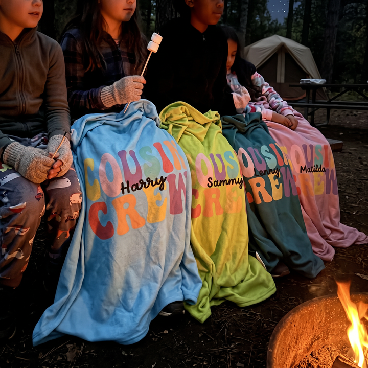 Cousin Crew Personalized Blanket