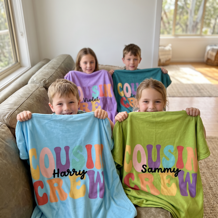 Cousin Crew Personalized Blanket