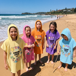 Salty & Sandy Cousin Crew personalised hooded towel for beach and pool days - The Custom Co
