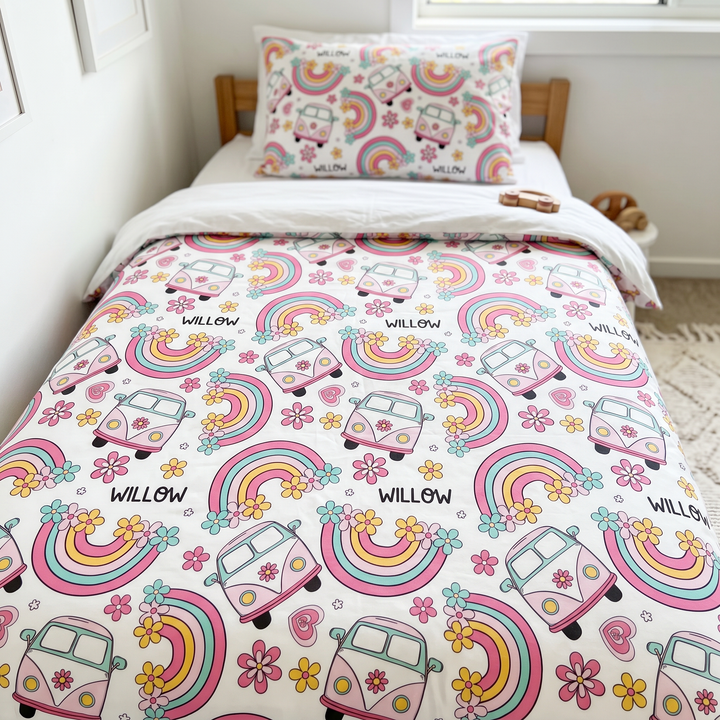 Personalised Kids Quilt Cover &amp; Pillowcase Set