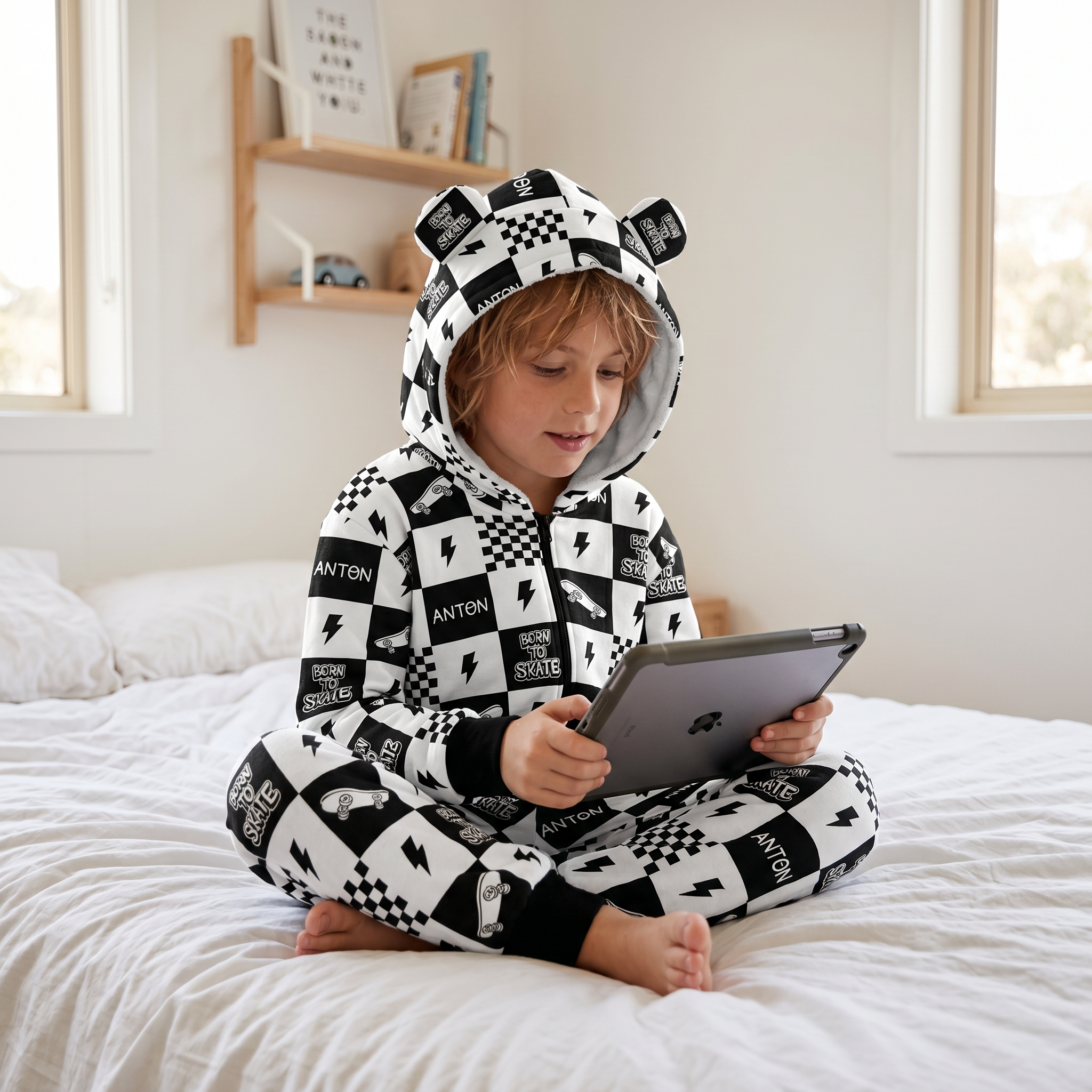 Personalised Hooded Onesie — Kids Loungewear