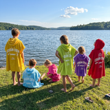 Sun & Surf Cousin Crew personalised hooded towel for beach days and swim lessons - The Custom Co