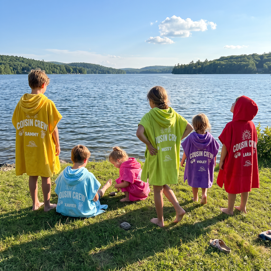 Sun &amp; Surf Cousin Crew Personalised Hooded Towel