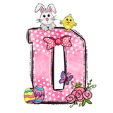 Easter Bow Initial Enamel Mug