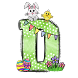 Easter Parade Initial Enamel Mug
